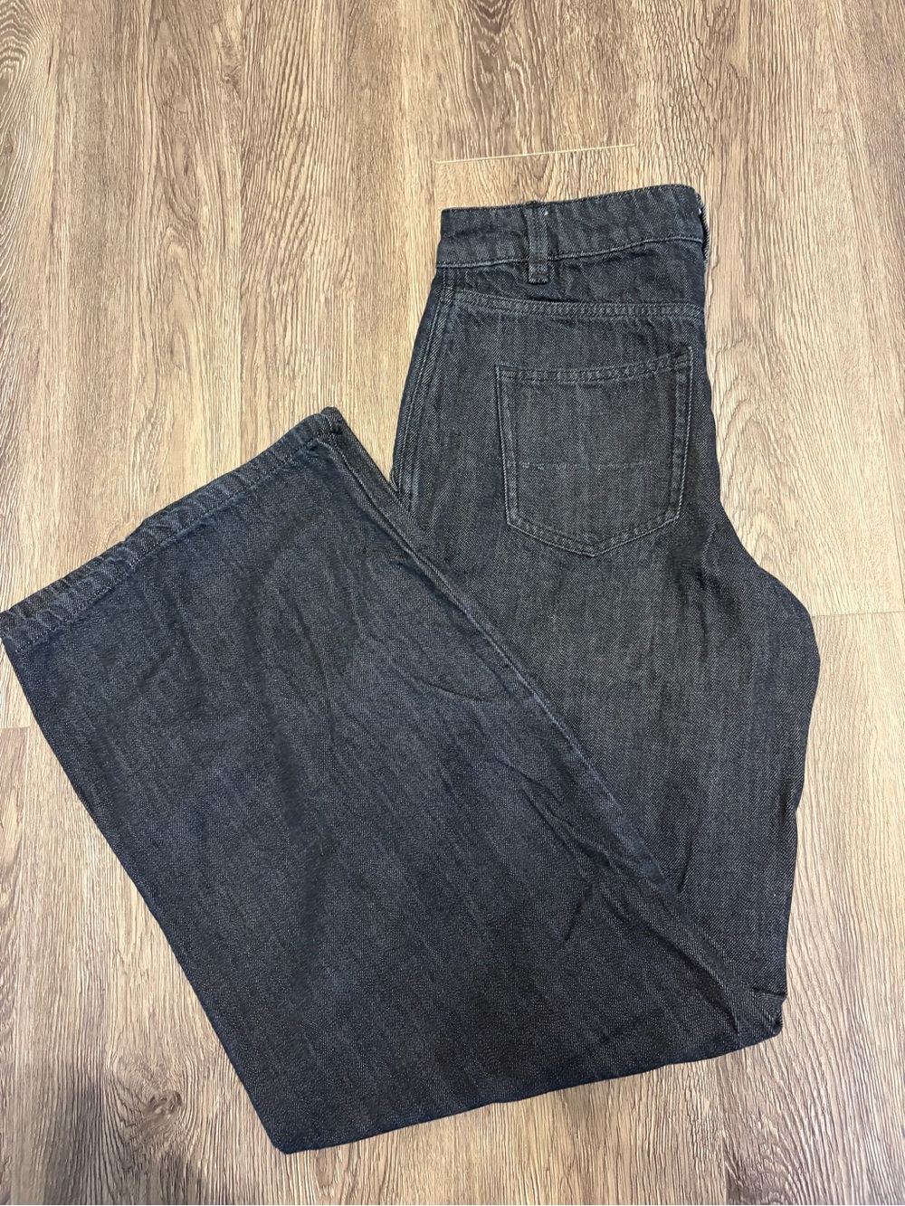 RW&CO. Charcoal Wide-Leg Jeans